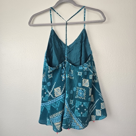 NWT Hemant & Nandita Layered Beaded Silk Tank Top Camisole Size Small - Picture 2 of 8